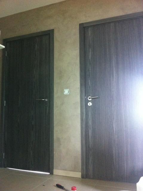 installation porte après